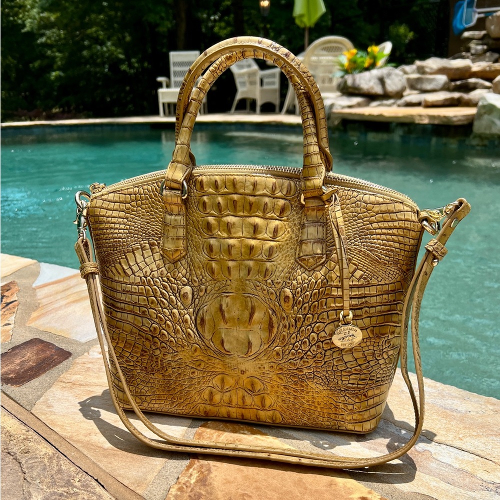 Brahmin Leather Duxbury Satchel in CHAI Melbourne EUC!